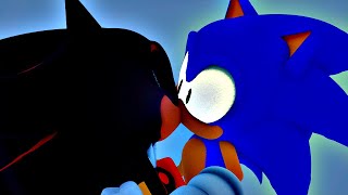 Sonic gets a Surprise Kiss from Shadow Sonadow Animation [upl. by Jaworski182]