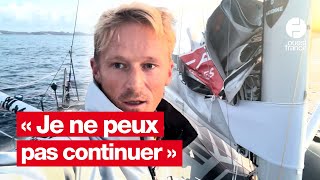 Vendée Globe  Maxime Sorel abandonne il sexplique [upl. by Htiekel]