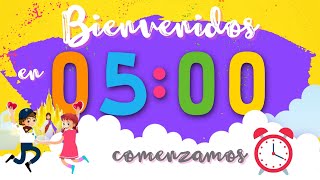 Reloj Cuenta Regresiva  5 minutos  Nuevo Comienzo KIDS  Kelly Sáenz [upl. by Eiliak570]