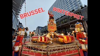 Brussel I Winterpret en kerstmarkt 2023 [upl. by Hanan]