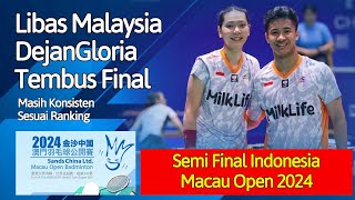 DejanGlo Tembus Final Macau Open 2024  Live Badminton Reaction [upl. by Sacram]