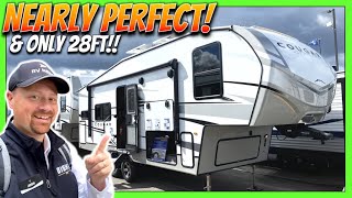 BEST New Compact Couples Fifth Wheel 2023 Cougar 23MLE [upl. by Anitsirhk]