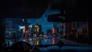 Rain sounds for sleeping  deep sleep rain and thunder sound  relaxing  street at night 3d sound [upl. by Aisset]