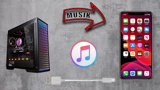 Musik von Computer PC auf IPhone übertragen  2021  Tutorial [upl. by Ylam]