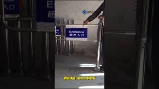 Mechanical Turnstile For Either AClockwise Anticlockwise ConfigurationSupermarketManualTurnstile [upl. by Kcirred]