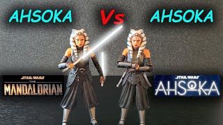 Ahsoka vs Ahsoka Star Wars Black Series  COMPARISON Ahsoka tv show vs The Mandalorian [upl. by Janela689]