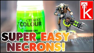 NEW NECRON PAINTING TUTORIAL  SZAREKHAN DYNASTY  Warhammer 40K [upl. by Alyakam918]