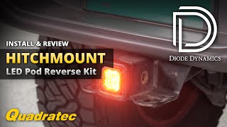 Diode Dynamics Hitch Mount LED Pod Reverse Light Kit Install amp Review [upl. by Leinehtan696]