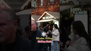 WINTER VILLAGE  TORONTO DISTILLERY DISTRICT christmas christmasmarket wintervillage toronto [upl. by Annaerda]