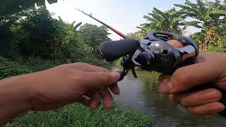 Test slx dc xt 71 hg dengan lure ringan  reel stream fishing  reel anti backlash [upl. by Oicafinob617]