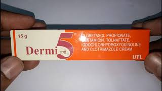 Dermi 5 cream full Review  use  side effects in hindi [upl. by Cornelie]