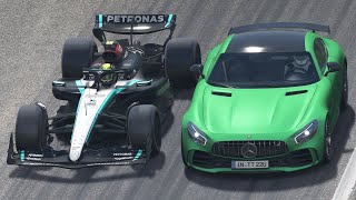 Mercedes F1 2024 vs Supercars at Monza [upl. by Herwig777]