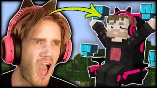 I added PewDiePie to Minecraft [upl. by Irisa542]