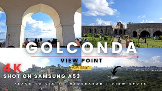 Golconda fort view 4k  by Samsung camera A53  Photography  Hyderabad scenery [upl. by Alba]