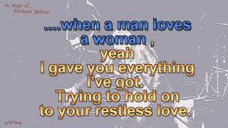 Michael Bolton  When a Man Loves a Woman  Instrumental [upl. by Mortie584]