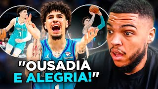 10 MINUTOS DE LAMELLO BALL IMPARAVEL NA NBA  REACT DO JOTA [upl. by Eednak663]