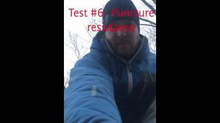 Hyperlite Mountain Gear Dyneema fabric sample test [upl. by Vonny]