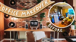 Extreme Home Office Makeover ✨ Music Room Makeover Part 2  JENerationDIY [upl. by Yregram]