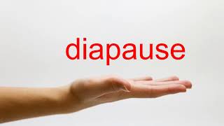 How to Pronounce diapause  American English [upl. by Prisca]