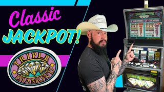 Classic Slots JACKPOT 🎰 Triple Diamond and Pinball Live play 🤠 [upl. by Kalinda]