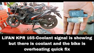 LiFAN KPR 165Coolant Signal Shows Bike Overheats Relay Modify How to Solve lifankprbd [upl. by Ramraj]