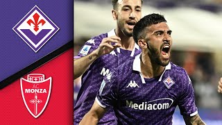 Highlights Fiorentina vs Monza 21 Djiuric Nico Gonzalez Arthur [upl. by Tomkin]