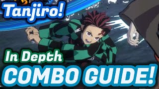 Tanjiro Advanced Combo Guide Demon Slayer Hinokami Chronicles Water Tanjiro Combos Breakdown Guide [upl. by Casaleggio]