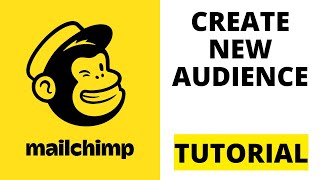 How To Create a New Audience Mailchimp 2024 [upl. by Lilla]