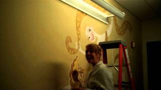 Tangled Disney Art Department Wall Mural [upl. by Weide46]