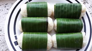 RESEP LEMPER AYAM  How to make CHICKEN LEMPER  Glutinous rice with chicken filling [upl. by Anaila]