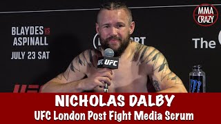 Nicolas Dalby talks win over Claudio Silva at UFC Fight Night London [upl. by Sirret]