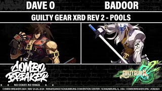 COMBO BREAKER 2024 POOLS  Dave O Sol vs Badoor Venom  Guilty Gear Xrd REV 2 [upl. by Costin]