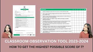 COT for TEACHERS IIII SY 20232024  Observable Indicators with clear Explanation and Examples [upl. by Trenna]