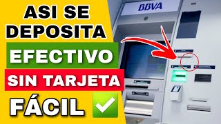 Como hacer depósitos en cajero automático BBVA paso a paso 💰✅️ [upl. by Orville]