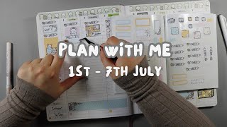 Plan with Me 1st  7th July  ft The Coffee Monsterz Co ‘Happy Mail’ Cousin Kit  EC Hourly [upl. by Harty382]