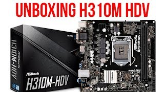 unboxing board ASROCK H310M  HDV [upl. by Icyaj]