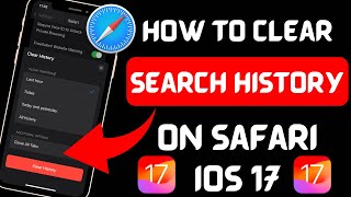 How to clear search history on safari with restrictions on iPhone iOS 172024 [upl. by Amolap880]