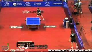 Timo Boll Vs Dimitrij Ovtcharov 12 Final German Open 2013 [upl. by Godspeed]