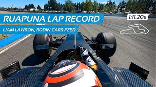 Liam Lawson Is The Fastest Ever At Ruapuna Racetrack [upl. by Colbye821]