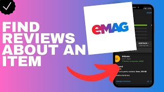 Where to find reviews about an item in the Emag app [upl. by Janka]