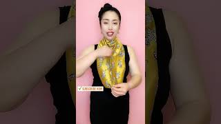 How to tie handkerchief scarf girls Fashion tips shorts [upl. by Yelyak568]