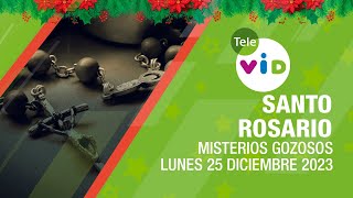 Santo Rosario de hoy Lunes 25 Diciembre de 2023 🎄📿 Misterios Gozosos TeleVID SantoRosario [upl. by Merissa]