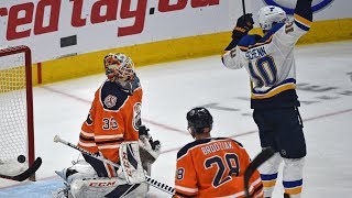 Edmonton Oilers first team to crack in loss to St Louis Blues [upl. by Nilram]