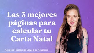 ❓ Cómo HACER tu CARTA NATAL o ASTRAL GRATIS Las 3 MEJORES PÁGINAS [upl. by Einal464]