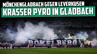 GladbachFans mit WahnsinnsPyro Borussia Mönchengladbach  Bayer Leverkusen 23 [upl. by Helaine]