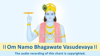 Shri Krishna Mantra Chant – Om Namo Bhagawate Vasudevaya – for spiritual growth and positivity [upl. by Nylicaj490]