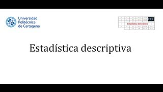 Introducción a la estadística descriptiva [upl. by Revilo]