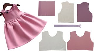 How to sew a girls dress with the zipper in the back [upl. by Fleta920]