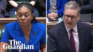 Badenoch spars with Starmer over Labour’s view of Donald Trump at PMQs [upl. by Ellenaej]