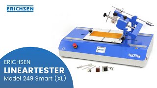 ERICHSEN Scratch hardness tester LINEARTESTER Model 249 Smart XL [upl. by Ahsratal]